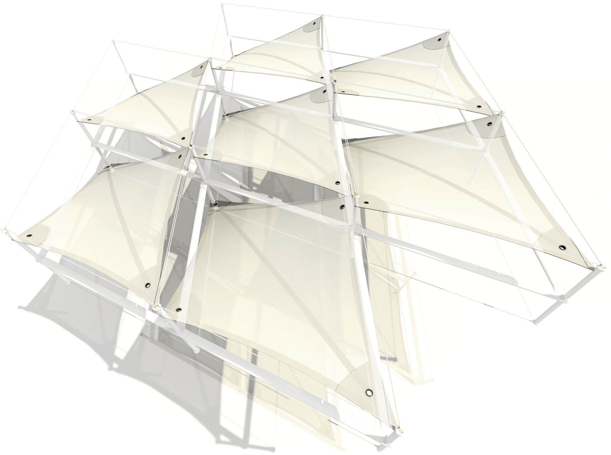 AA Membrane Canopy 3D Render