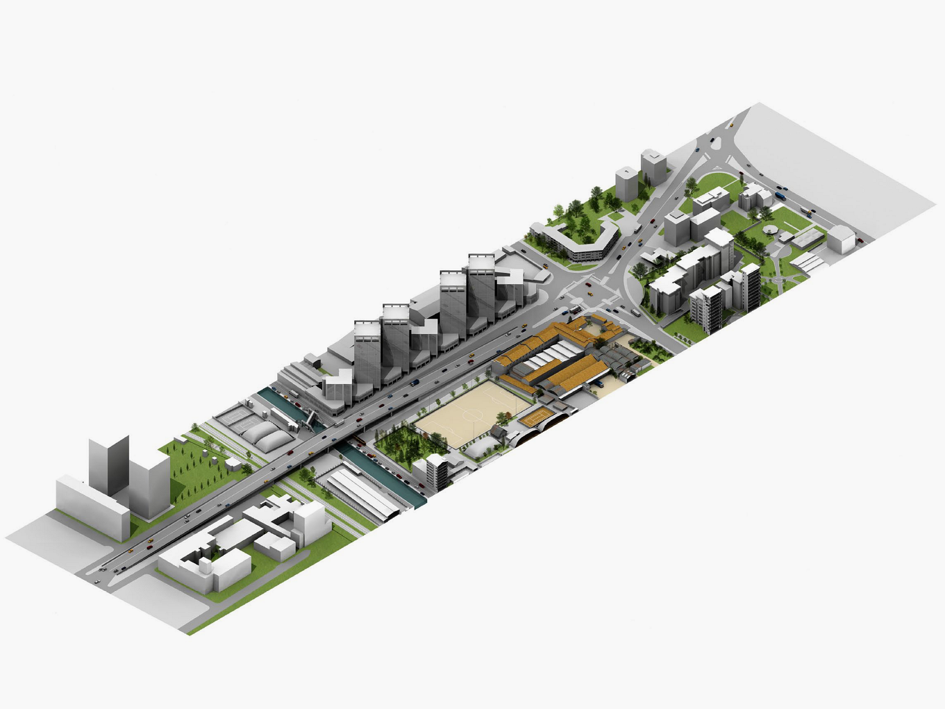 Urban Agriculture Centre 3D Section Model